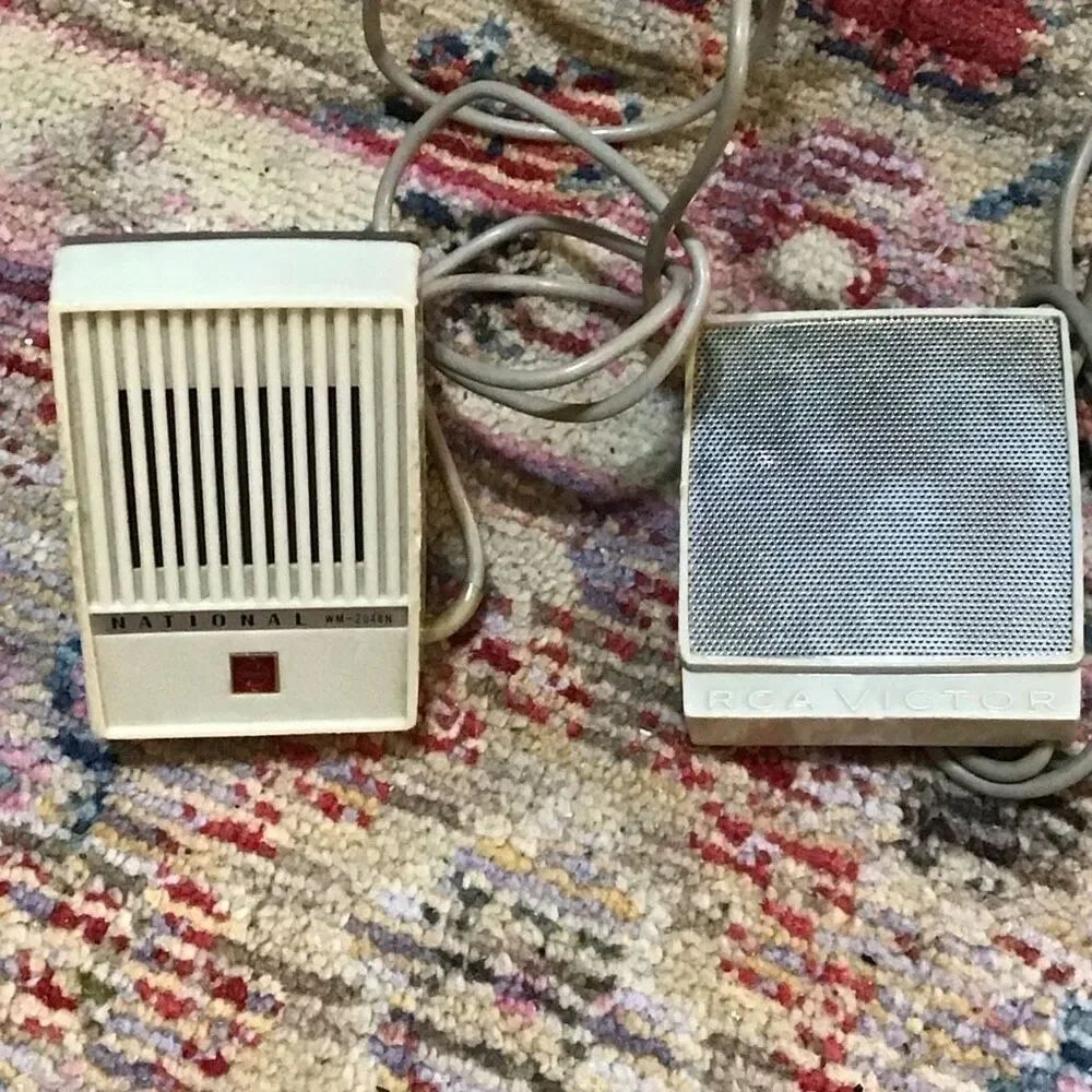 Vintage Microphones one RCA Victor, one national WM Dash 2048 N